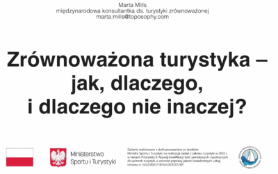 „Zrównoważona turystyka” webinar część 2