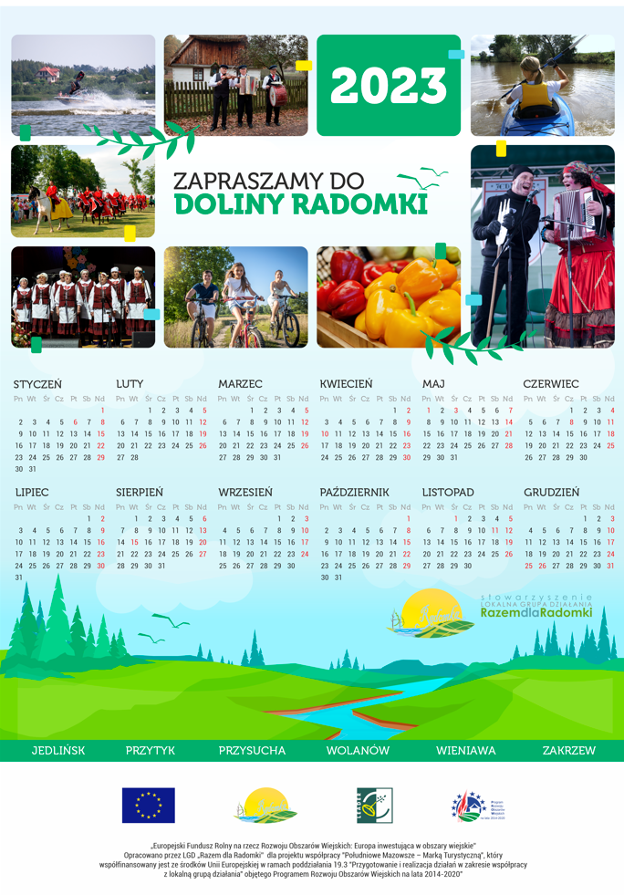 kalendarz dolina radomki 2023