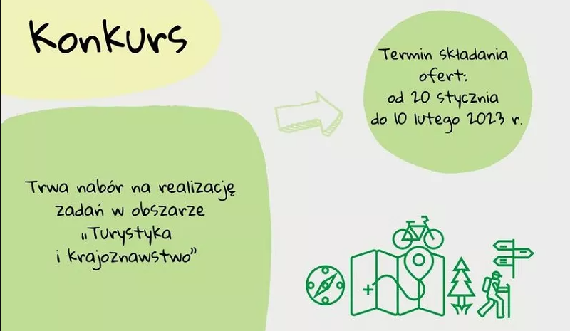 Konkurs na rzecz zadań w zakresie Turystyki i Krajoznawstwa