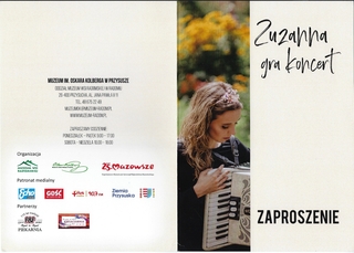 Zuzanna gra koncert w w muzeum im Oskara Kolberga