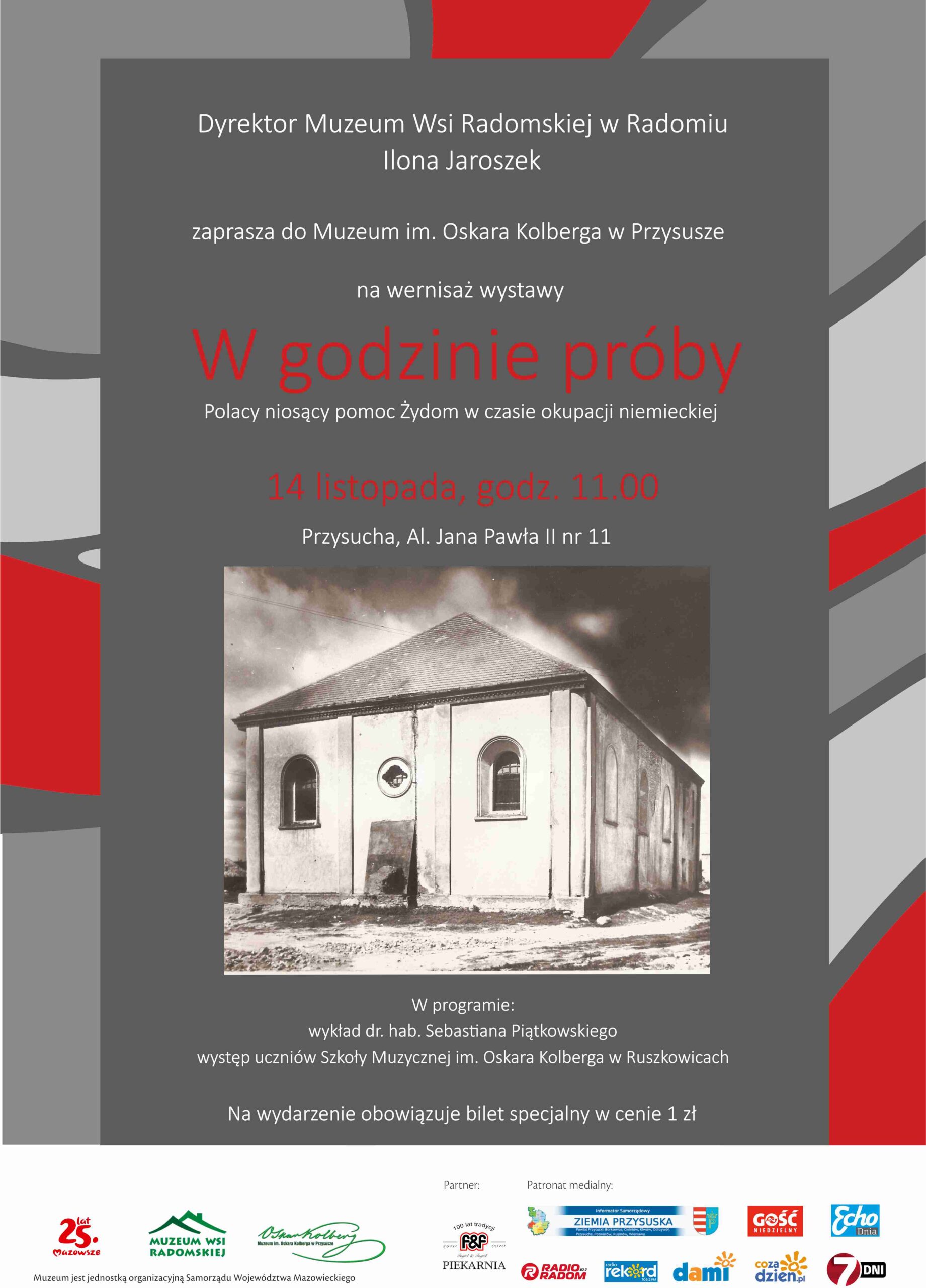 plakat w godzinie próby