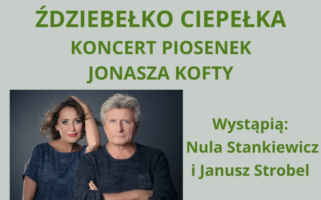 Wyjątkowy koncert piosenek Jonasza Kofty w Gminnej Bibliotece Publicznej w Zarzewie.
