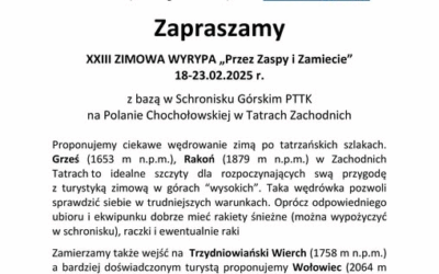 XXIII Zimowa Wyrypa „Przez zaspy i zamiecie”