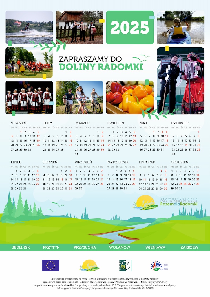 kalendarz doliny radomki 2025