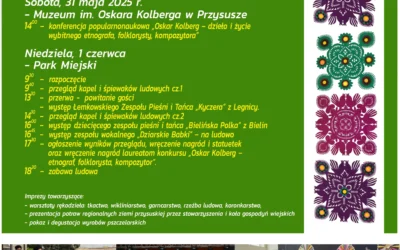 Zapraszamy na 65. Dni Kolbergowskie w Przysusze!