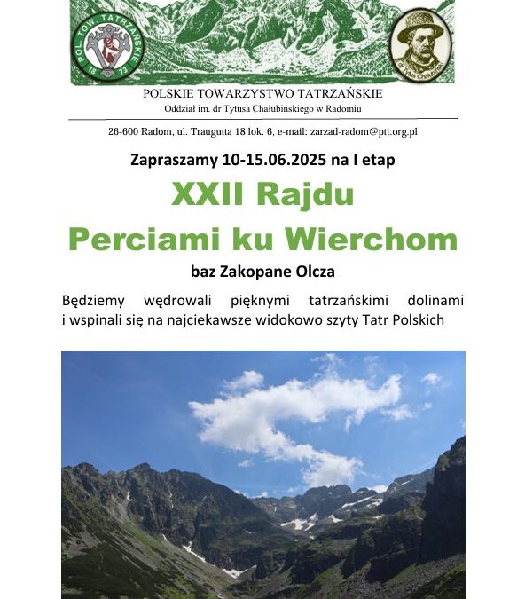 XXII Rajd Perciami ku Wierchom