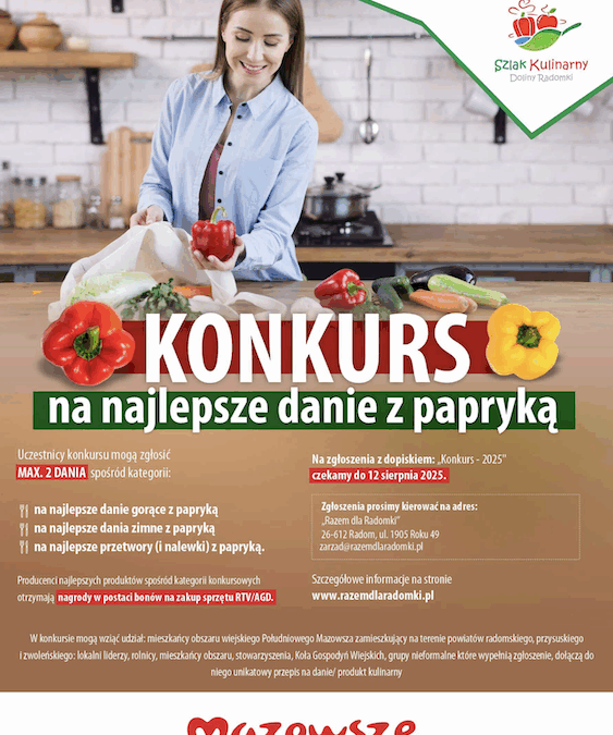 Zapraszamy na Konkurs na najlepsze danie z papryką.