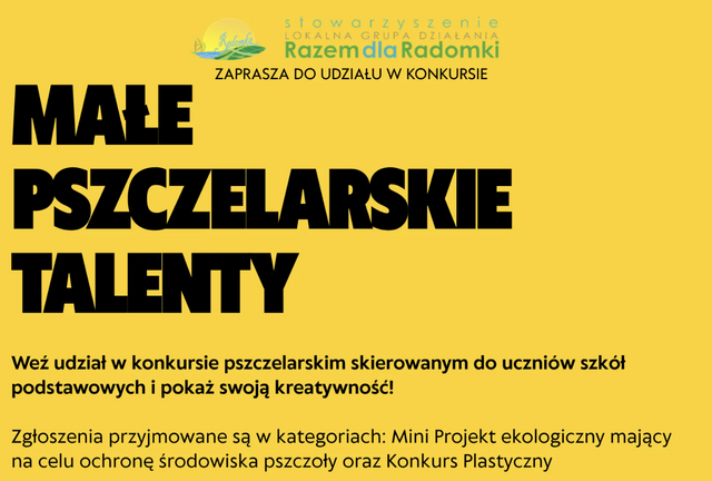 Konkurs „Małe Pszczelarskie Talenty”!