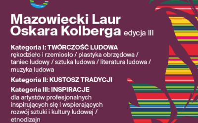 III edycja Konkursu Mazowiecki Laur Oskara Kolberga