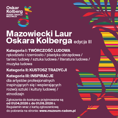 III edycja Konkursu Mazowiecki Laur Oskara Kolberga