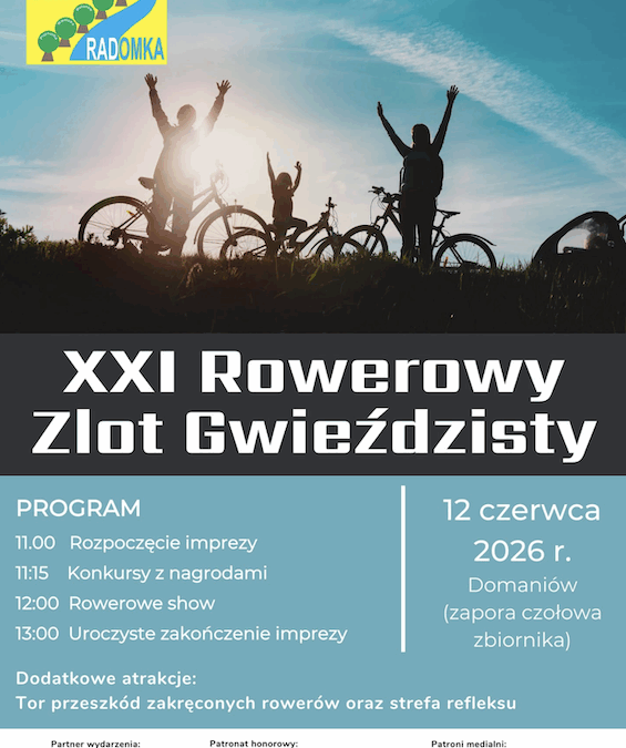 Aktywnie poznajemy Dolinę Radomki – XXI Rowerowy Zlot Gwieździsty