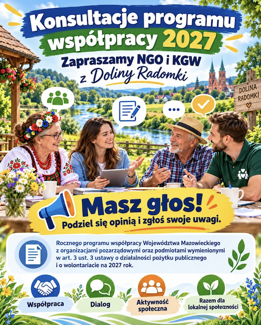Konsultacje projektu „Rocznego programu współpracy Województwa Mazowieckiego”