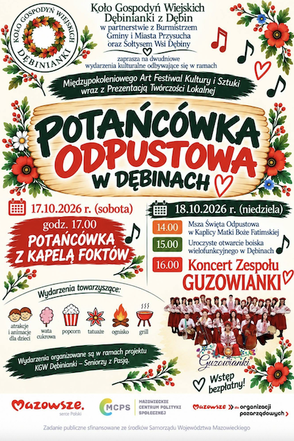 Potańcówka odpustowa w Dębinach